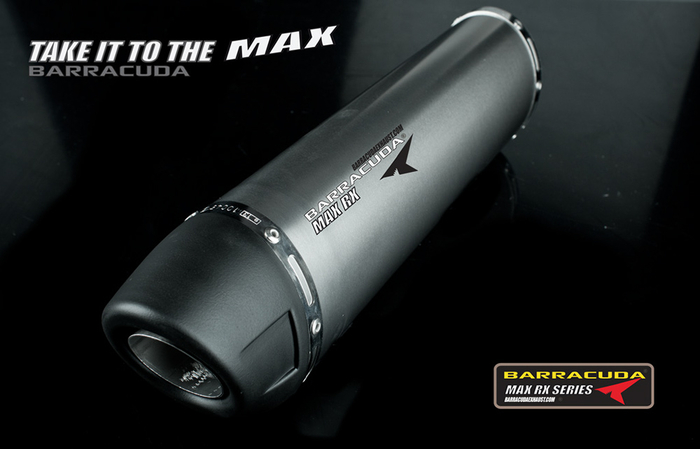 Barracuda MAX RX Black Series 450mm Piaggio X10 500 Executive SLO/Slipon mit ABE